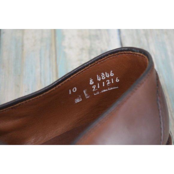 Allen Edmonds Randolph Men's Size 10 E Brown Leather Penny Loafers Bench Welt - Picture 12 of 12